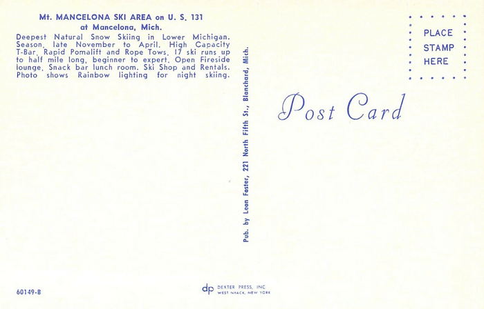 Mt. Mancelona - Postcard
